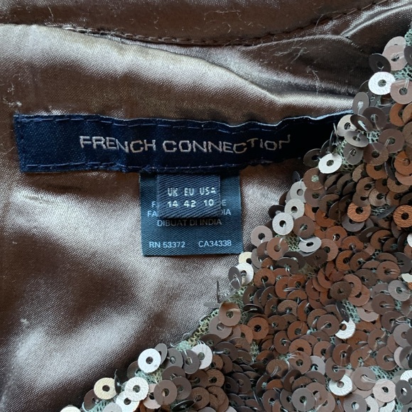 French Connection womens romper sequins party size 10 New Year’s Eve Y2K - Picture 4 of 14